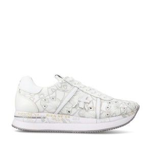 Premiata White Lasered Leather Conny Sneakers - NWT